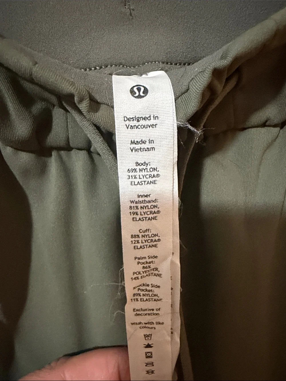 lululemon athletica Olive Green Drawstring Jogger Pants